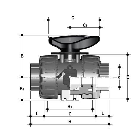 VKRIA - DUAL BLOCK® regulating ball valve