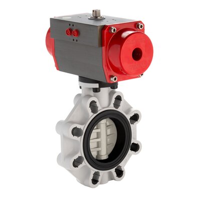 FKOM/CP NC DN 80-200 - pneumatically actuated butterfly valve 