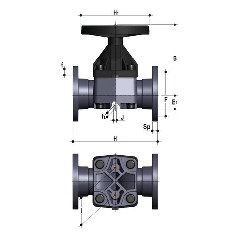 VMOV - Diaphragm valve DN 80:100