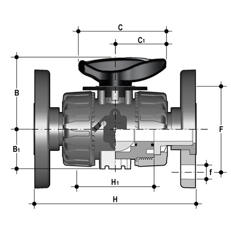 VKROAV - DUAL BLOCK® regulating ball valve DN 10:50