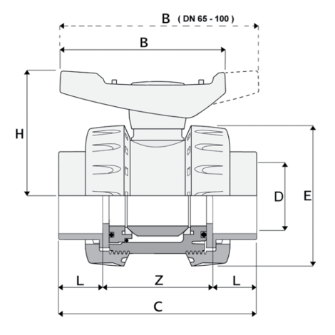 LKDAV - DUAL BLOCK® 3-way ball valve LKDAV - DUAL BLOCK® 3-way ball valve