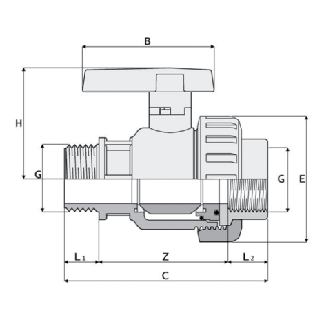 LKDAV - DUAL BLOCK® 3-way ball valve LKDAV - DUAL BLOCK® 3-way ball valve