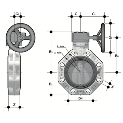 LKDAV - DUAL BLOCK® 3-way ball valve