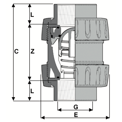 LKDAV - DUAL BLOCK® 3-way ball valve
