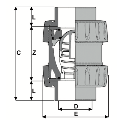 LKDAV - DUAL BLOCK® 3-way ball valve