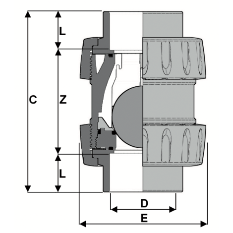 LKDAV - DUAL BLOCK® 3-way ball valve