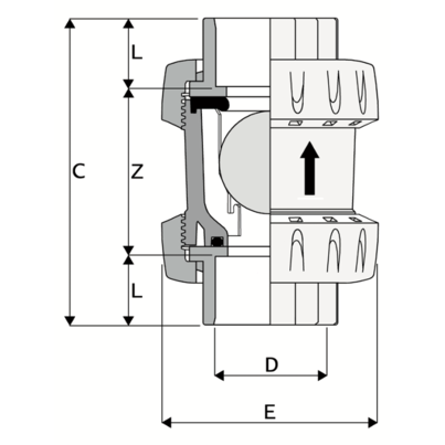 LKDAV - DUAL BLOCK® 3-way ball valve