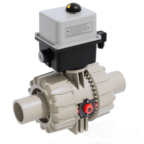 VKDBM/CE 24 V AC/DC - ELECTRICALLY ACTUATED DUAL BLOCK® 2-WAY BALL VALVE