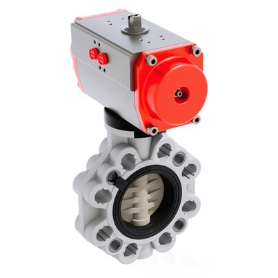 FKOM/CP NC LUG ANSI DN 80-200 - pneumatically actuated butterfly valve 
