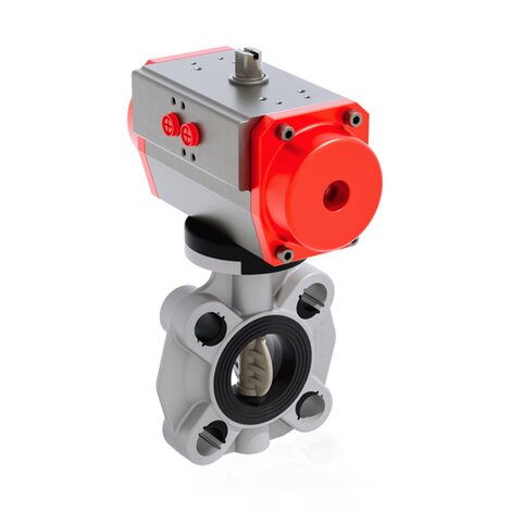 FKOM/CP NO DN 40-65 - pneumatically actuated butterfly valve