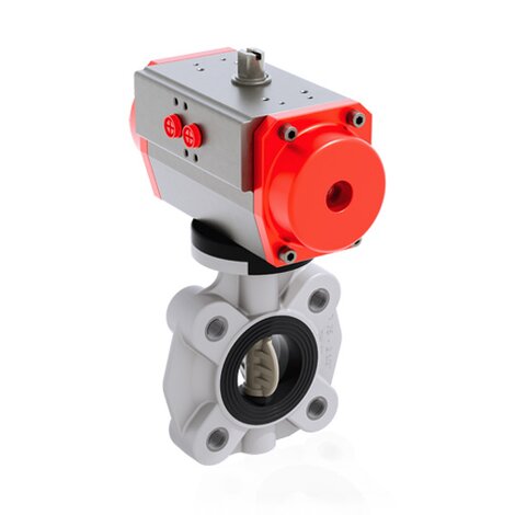 FKOM/CP NO LUG ANSI DN 65 - pneumatically actuated butterfly valve
