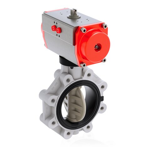 FKOM/CP NO LUG ANSI DN 80-200 - pneumatically actuated butterfly valve