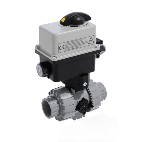 VKDNC/CE 90-240 V AC - electrically actuated DUAL BLOCK® 2-way ball valve