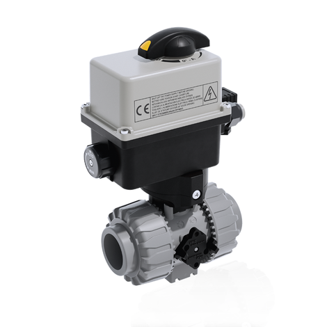 VKDAC/CE 90-240 V AC - electrically actuated DUAL BLOCK® 2-way ball valve