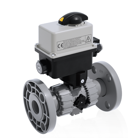 VKDOAC/CE 24 V AC/DC - electrically actuated DUAL BLOCK® 2-way ball valve