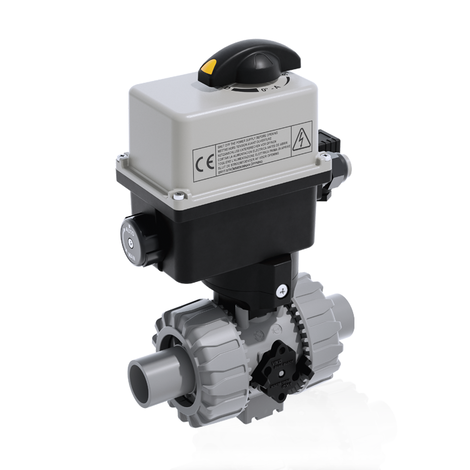 VKDDC/CE 90-240 V AC - electrically actuated DUAL BLOCK® 2-way ball valve