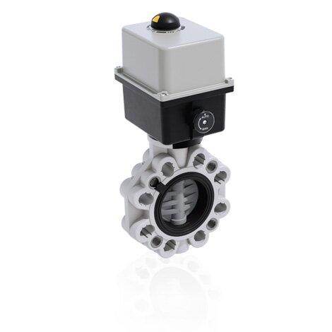 FKOC/CE 90-240V AC LUG ISO-DIN DN 65-100 - electrically actuated butterfly valve