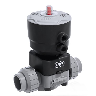 DKUIC/CP NC - pneumatically actuated 2-way diaphragm valve PN 10 DN 15:65