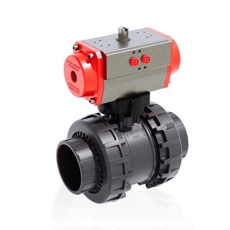 VXEIV/CP NO - pneumatically actuated Easyfit 2-way ball valve