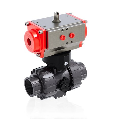 VKDNV/CP NO - pneumatically actuated DUAL BLOCK® 2-way ball valve