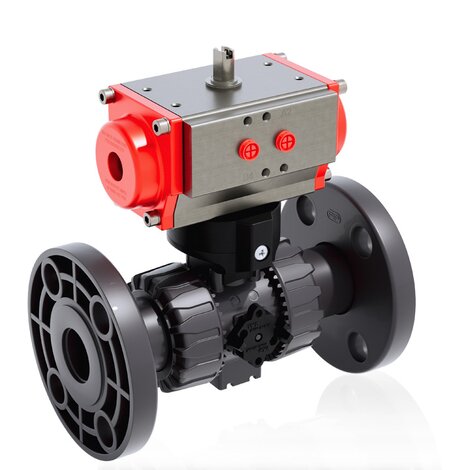 VKDOAV/CP NC - pneumatically actuated DUAL BLOCK® 2-way ball valve