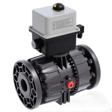 VKDOV/CE 90-240 V AC - electrically actuated DUAL BLOCK® 2-way ball valve