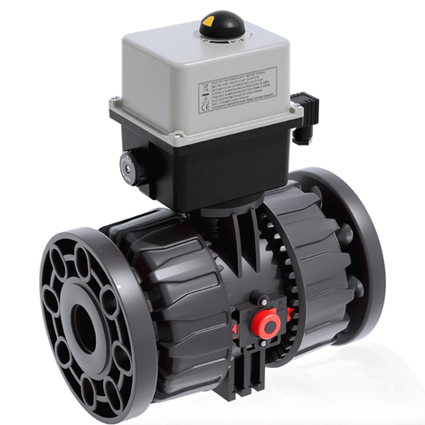 VKDOV/CE 90-240 V AC - electrically actuated DUAL BLOCK® 2-way ball valve