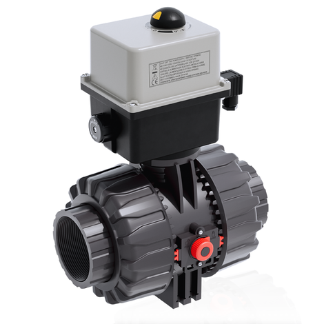 VKDGV/CE 90-240 V AC - electrically actuated DUAL BLOCK® 2-way ball valve