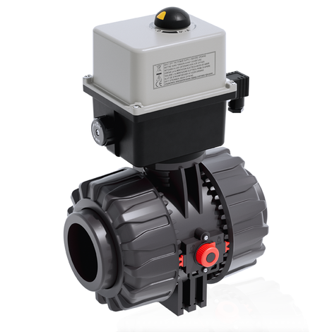 VKDAV/CE 90-240 V AC - electrically actuated DUAL BLOCK® 2-way ball valve