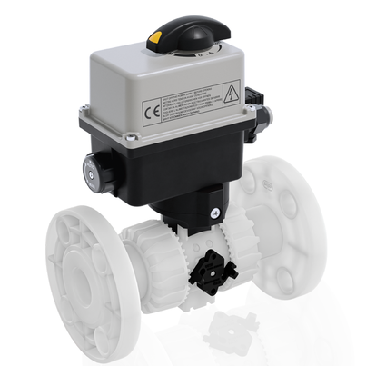VKDOAF/CE 24 V AC/DC - electrically actuated DUAL BLOCK® 2-way ball valve