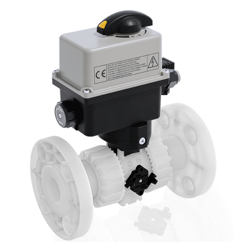 VKDOAF/CE 90-240 V AC - electrically actuated DUAL BLOCK® 2-way ball valve