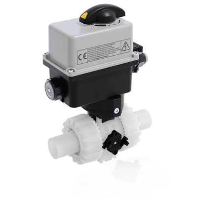 VKDBF/CE 24 V AC/DC - electrically actuated DUAL BLOCK® 2-way ball valve