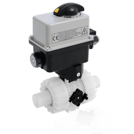 VKDDF/CE 90-240 V AC - electrically actuated DUAL BLOCK® 2-way ball valve