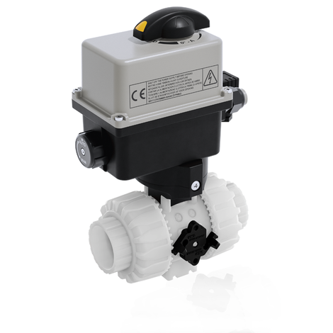 VKDIF/CE 90-240 V AC - electrically actuated DUAL BLOCK® 2-way ball valve