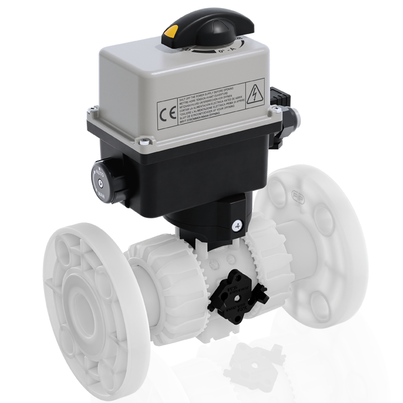 VKROAF/CE 90-240 V AC 4-20 mA - electrically actuated DUAL BLOCK® regulating ball valve