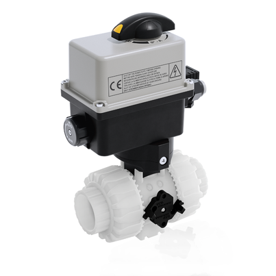 VKRIF/CE 90-240 V AC 4-20 mA - electrically actuated DUAL BLOCK® regulating ball valve