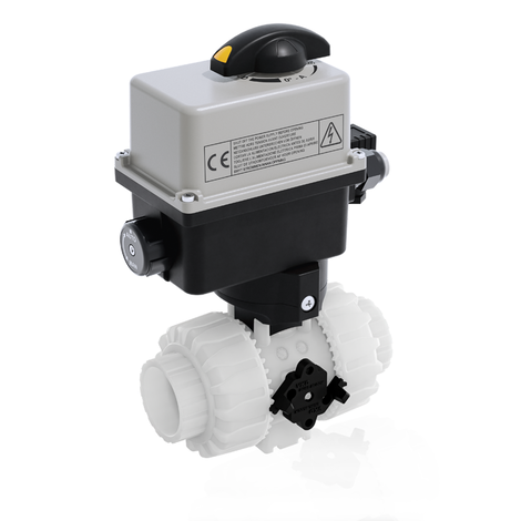 VKRIF/CE 24 V AC/DC 4-20 mA - electrically actuated DUAL BLOCK® regulating ball valve
