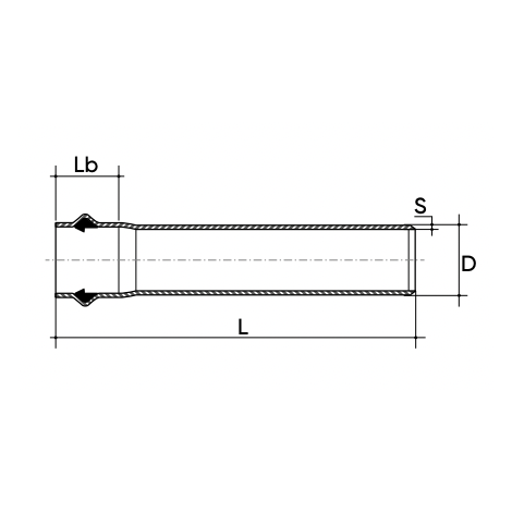 Tubo a pressione in PVC-U Forsheda Disegno del tubo a pressione in PVC-U Forsheda